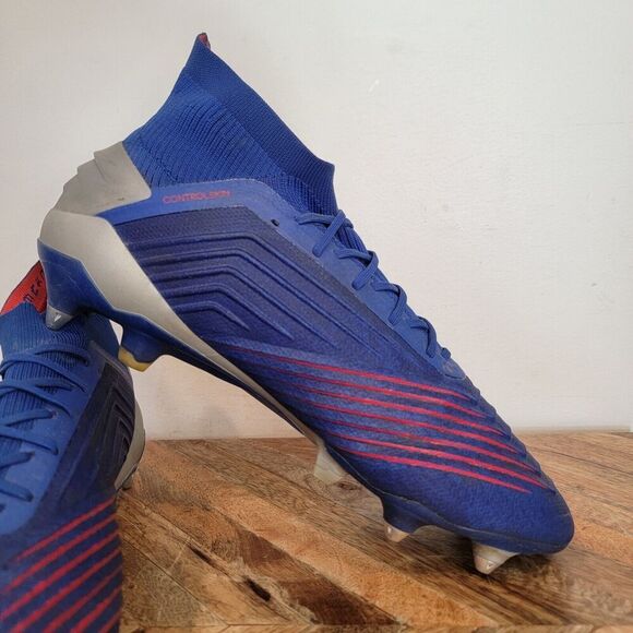 Adidas Predator 19.1 SG Prime Knit Men\'s Soccer Cleats Size 10.5 Rare BC0312 main image 2